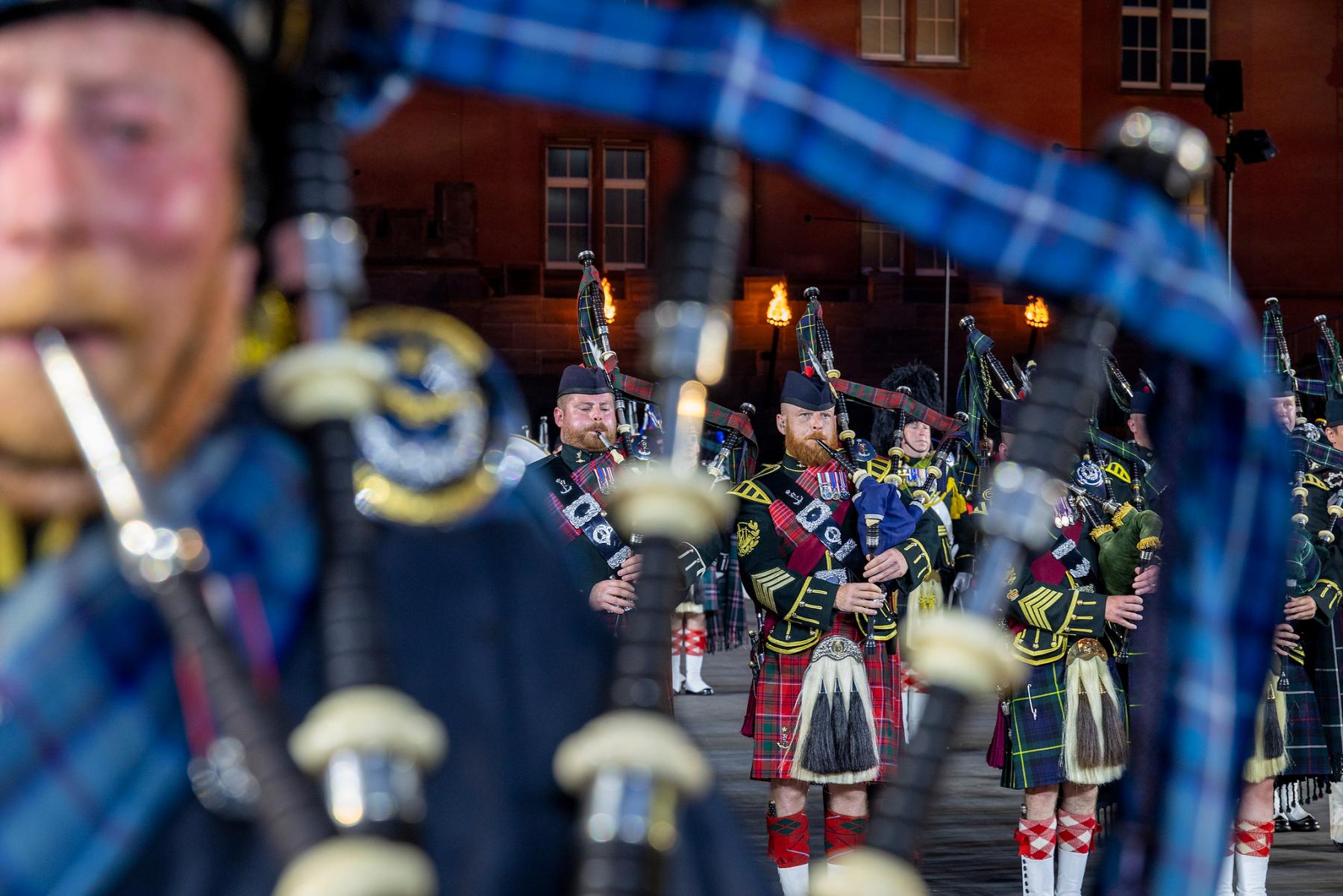 20240812-Royal Signals Pipes and Drums at Basel Tattoo